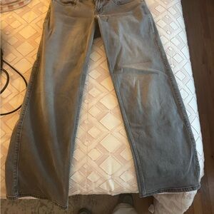 Hollister Women's Gray Flare Jeans